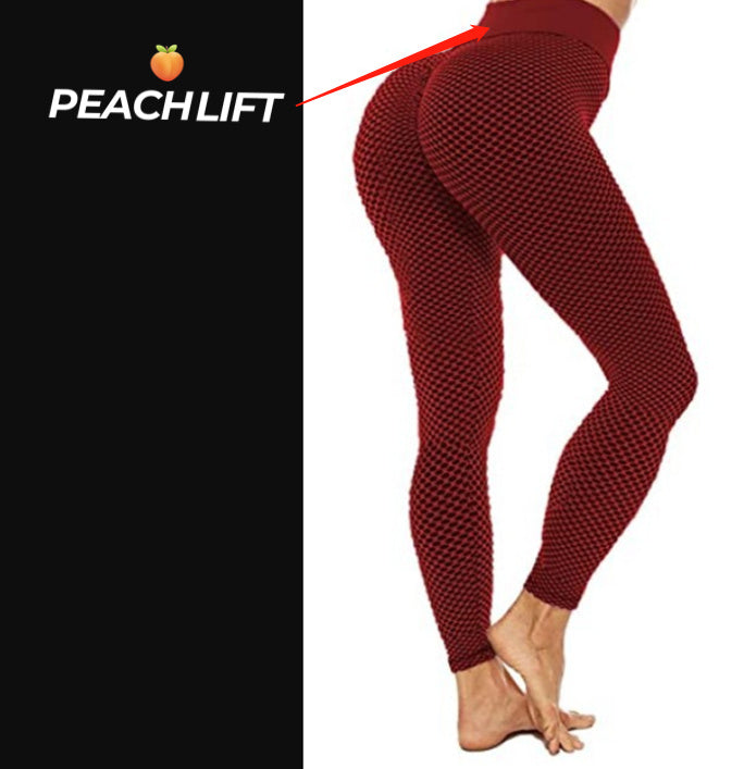 Legging Texturizada de Cintura Alta com Efeitos Colmeia e Levanta bumbum