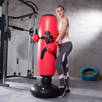 Saco de Boxe Inflável ShockFIT com Base para Fitness e Treino de Agilidade.