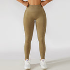 Calça legging esportiva de cintura alta para treino e corrida, com efeito levanta-quadril e modelagem que valoriza a musculatura.
