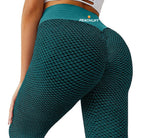 Legging Texturizada de Cintura Alta com Efeitos Colmeia e Levanta bumbum