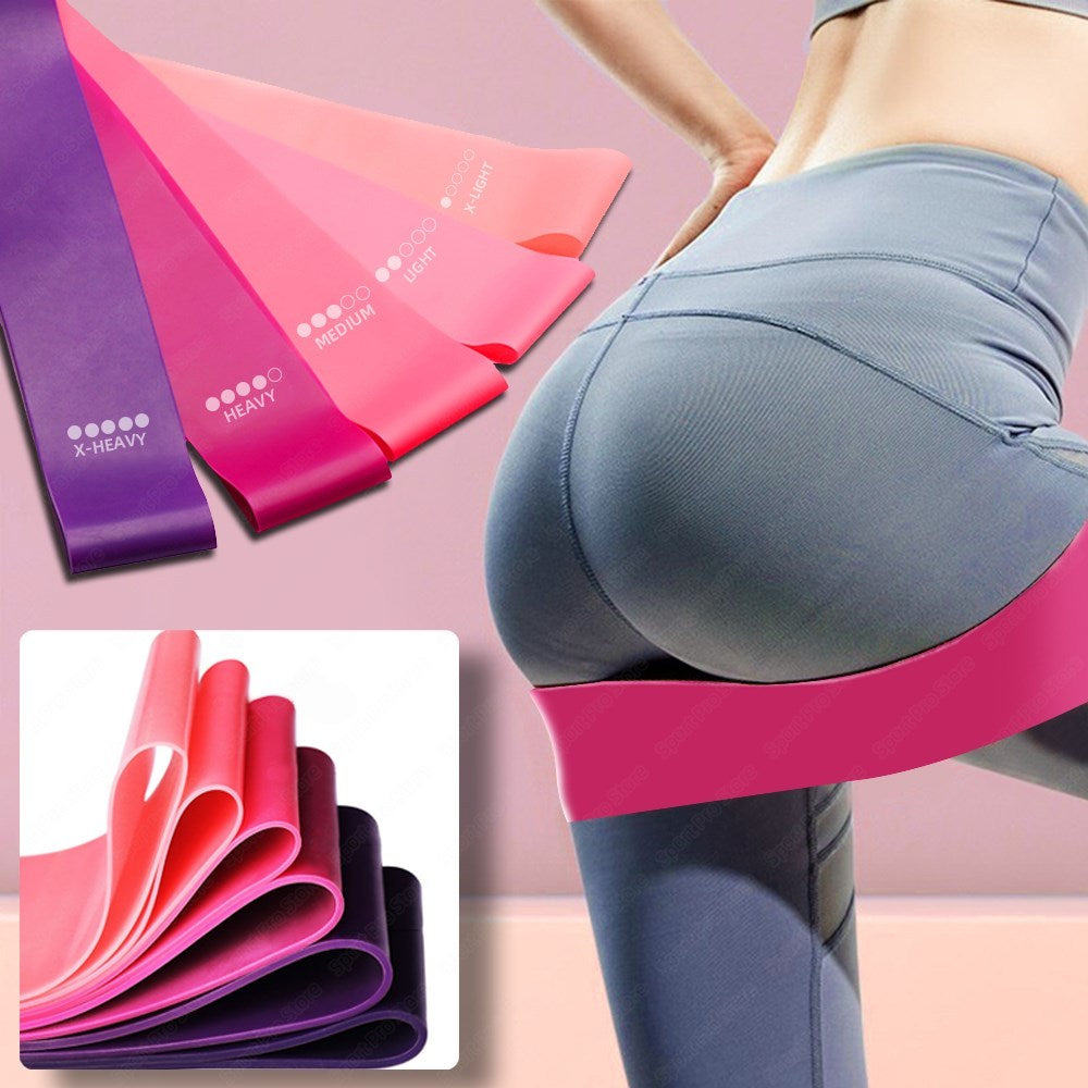 Kit de Faixa de Resistência (Booty Bands) para Treino de Glúteos ShockFIT.