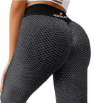 Legging Texturizada de Cintura Alta com Efeitos Colmeia e Levanta bumbum