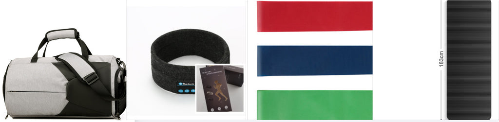 Faixa de Cabeça Fitness com Fone Bluetooth Sem Fio para Treino ShockFIT.