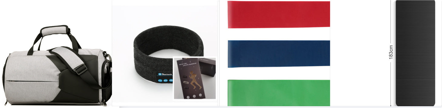 Faixa de Cabeça Fitness com Fone Bluetooth Sem Fio para Treino ShockFIT.