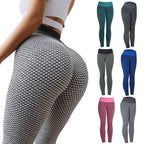 Legging Texturizada de Cintura Alta com Efeitos Colmeia e Levanta bumbum