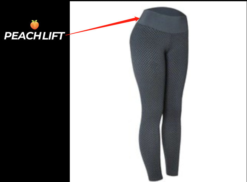 Legging Texturizada de Cintura Alta com Efeitos Colmeia e Levanta bumbum